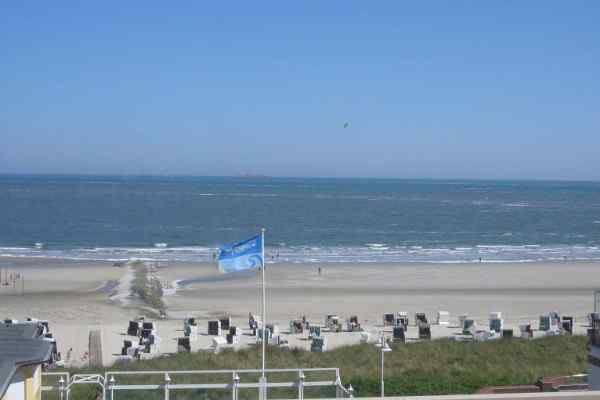 Meerblick aus unserer Ferienwohnung Wangerooge